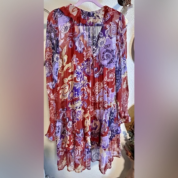 NWOT Anthropologie Marais Printed chiffon mini dress - Picture 9 of 13